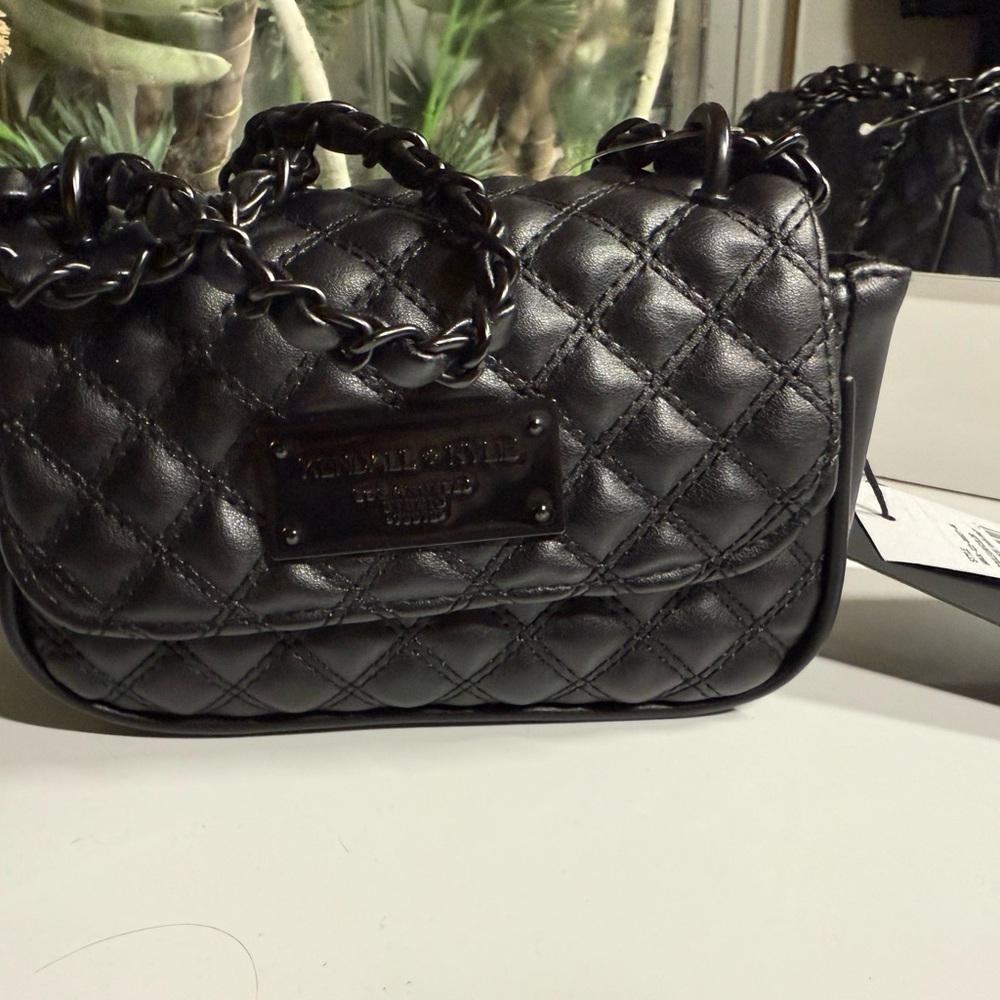 New with tags Kendall + Kylie Black Quilted Chain Shoulder Bag
